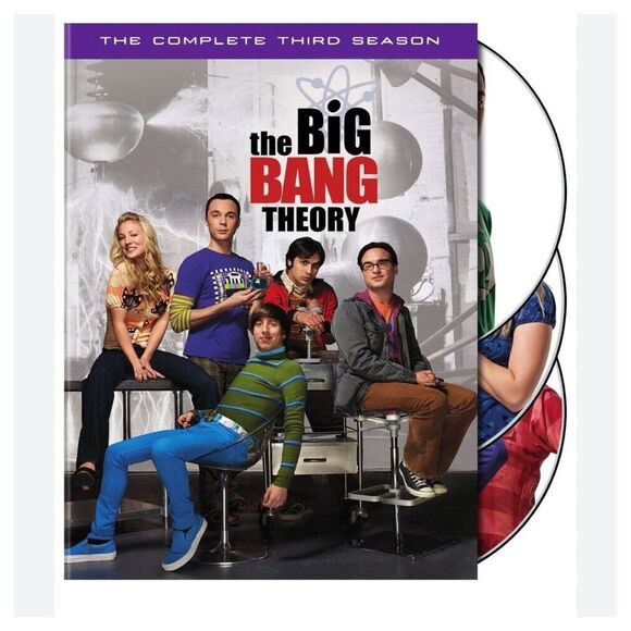 The Big Bang Theory The Complete Third Season 2009 & 2010 - 3 DVD Set NEW SEALED - Picture 1 of 12